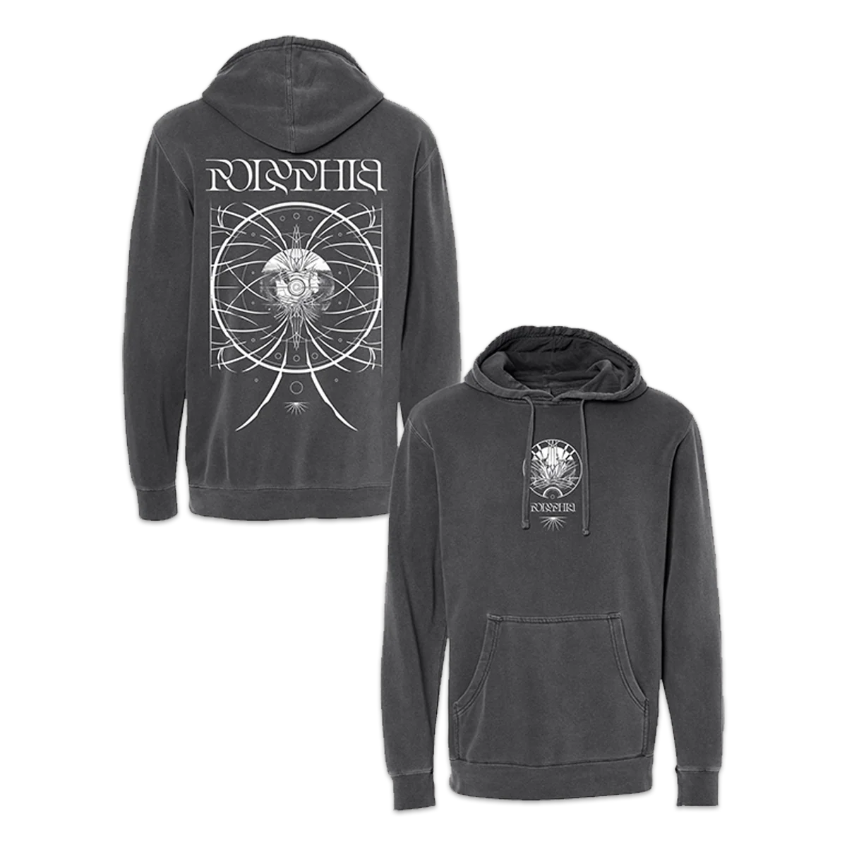 Intricate Black Pullover Hoodie - Image 3